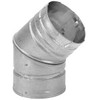 M&G DuraVent 3PVP-E45 Duravent 3 PelletVent Pro Galvalume 45° Elbow, Galvanized
