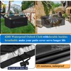 HRSMTY Patio Furniture Cover Outdoor, Waterproof 420D Heavy Duty Rectangle
