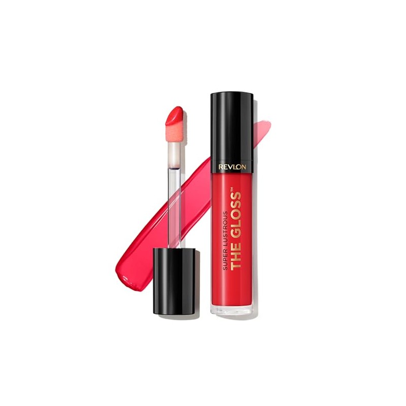 Brillo de labios Revlon súper brillante, 0.13 onzas líquidas.
