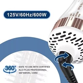 Hair Trends Cepillo Secador De Pelo Hair Trends Multifuncional -blanco