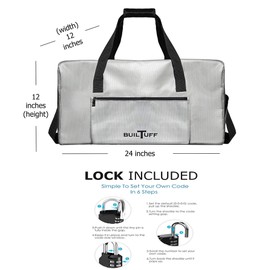 The Original Fireproof and Waterproof Duffel Bag, Extra Large Fireproof Bag for Valuables, Fireproof Safe Storage Bag (Grey)