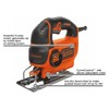 BLACK+DECKER Jig Saw, Smart Select, 5.0-Amp - BDEJS600C