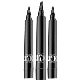 3 Boligrafos para barba bigote y cejas, color negro, fácil de aplicar, impermeable, ideal para cubrir huecos y cubrir canas, apariencia mas abundante natural