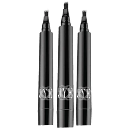 3 Boligrafos para barba bigote y cejas, color negro, fácil de aplicar, impermeable, ideal para cubrir huecos y cubrir canas, apariencia mas abundante natural