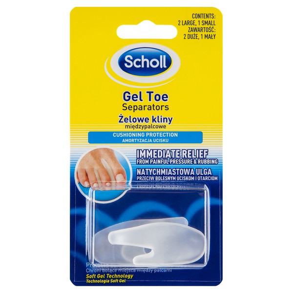 Scholl>Scholl (General) Scholl Gel Toe Separators 2 Large, 1 Small