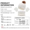 Kids Knitted Hat Scarf and Gloves Set, Toddler Winter Warm