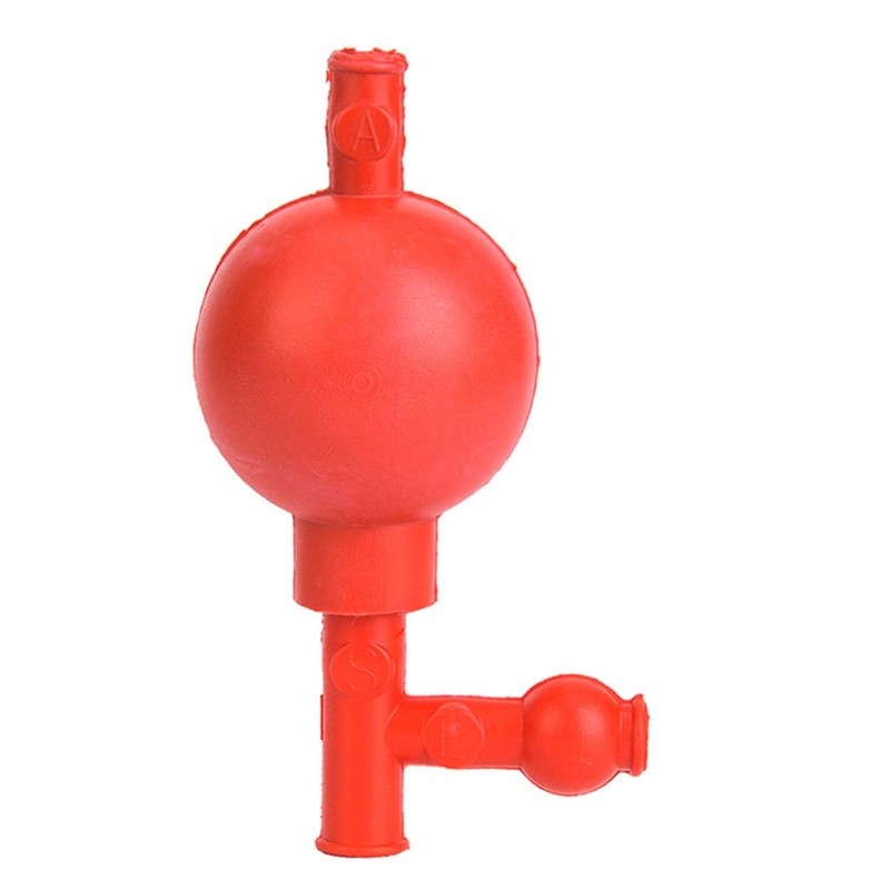 Rubber Suction Bulb, Safe Quantitative Pipette Ball with 3 Openings,