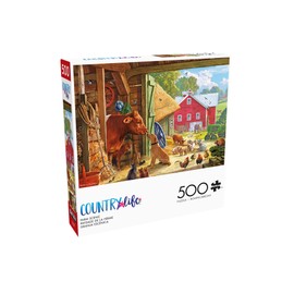 Buffalo Games - Country Life - Farm Scenic - 500 Piece Jigsaw Puzzle for Adults - Challenging Puzzle Perfect for Game Nights - Finished Size is 21.25 x 15.00