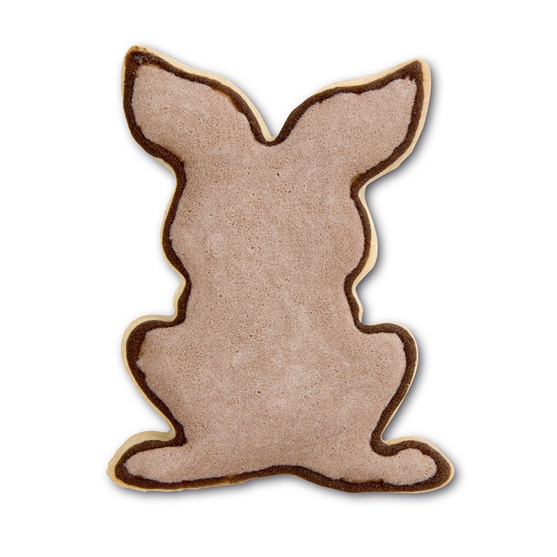 Staedter Sitting Rabbit Cookie Cutter, Silver