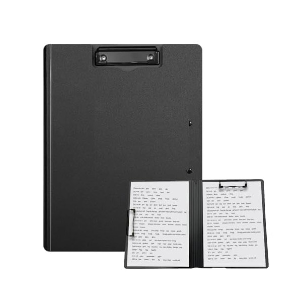 Clipboard, A4 Clipboard with Lid, Clipboards with Durable Clip, Clipboard