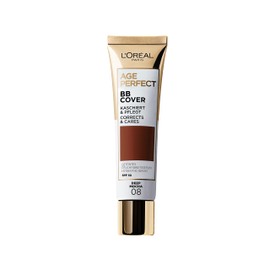 L'Oreal Paris Age Perfect BB Cream 08 Mahogany, light-weight, Infused with hydrating serum, Vitamin B3, SPF 50