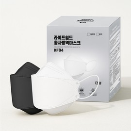 Lifeshield KF94 Yellow Dust Prevention Mask Large Domestic Disposable 50 sheets black