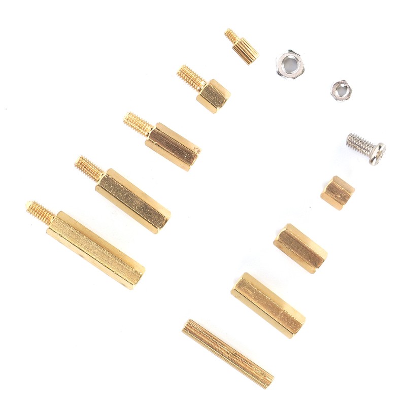 240Pcs Brass M2 M3 Hex Standoff Nut Screw Kit for