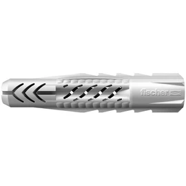 fischer Universal dowels UX 8 x 50, Box of 100 Nylon dowels, All-Purpose dowels Without Edge, for Optimal Hold When Fixing in Concrete, plasterboard, Sand-Lime Perforated Brick and Much More.