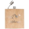 Spruchreif Stainless Steel Hip Flask with Engraving | Wooden Hip