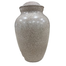 Agape Pet Services Extra Large Hand Crafted Tan Decorative Metal Urn