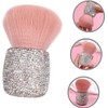 Brocha Retráctil Rosa con Cabeza de Champiñón para Maquillaje y
