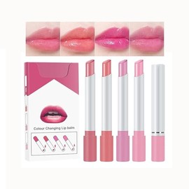4 PCS Labiales, Balsamo Labial, Labial Hidratante, Mate Lápiz Labials, Labials Impermeable sin Decoloración Cosméticos,Tinte de labios para mujeres (05, 4PCS)