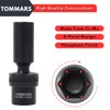 TOMMARS 3/8" Drive Universal Swivel Impact Socket Set Deep, 6