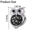 AUCELI Bling Owl Crystal Car Engine lgnition Start Stop Button