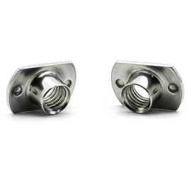 Hippo Hardware M8 (8mm) Weld T Tee Nuts with Smooth Flange A2 Stainless Steel Metric Bolts Screws Wood (Pack of 10)