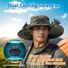 Solar Fan Hat Wide Brim Solar Fan Hat Outdoor Sun