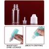 sanyangboli 50PCS 10ml/0.34oz Clear Plastic Squeezable Dropping Bottles Empty Bottles