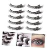 minkissy 2 Boxes Messy False Eyelashes Fluffy Eyelashes Natural Look