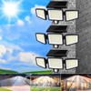 Bingxue Upgrade 208 LED Motion Sensor lam Outdoor Solar Sensor