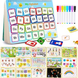 TFS TOP · FANS Montessori Toys for Toddler Busy Book: Preschool Learning Activities 3 4 5 Year Old Boys Girls Kids Gifts