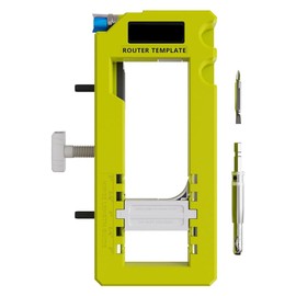 RESFNSE Door Hinge Jig, Door Hinge Mortiser, Hinge Installation Kit, Door Hinge Router Template for 3inch to 5inch Hinges