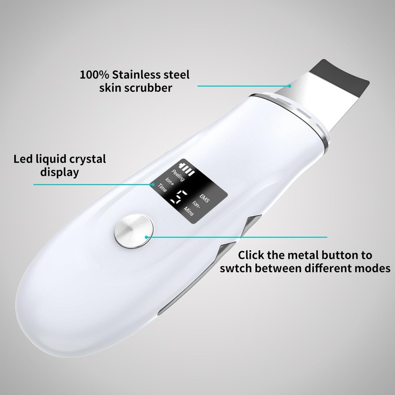 Skin Scrubber Facial Spatula - 4-in-1 Deep Cleansing Tool for