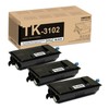 Ameene TK-3102 TK3102 Black Toner Cartridge 3-Pack Replacement for Kyocera