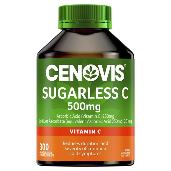 Cenovis Sugarless Vitamin C for Immune Support 500mg, 100 Tablets