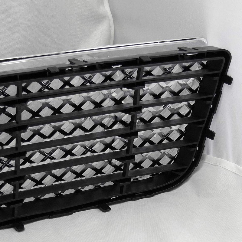 Chrome Mesh Front Lower Bumper Grill Grille Guard ABS Compatible