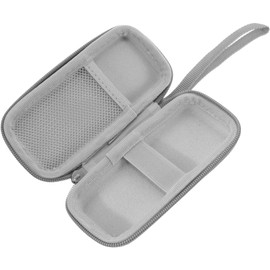 TEHAUX Portable Cord Organizer Case for Mobile Hard Drives Data Cables Accessories Stylish Grey Storage with Multiple Compartments