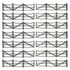BMC Classic Marx Barbed Wire Fences - 20pc Gray Plastic
