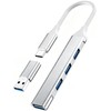 La Brodée Hub USB C, 4 Puertos Mini USB con