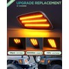 PWOBVZ Amber White Switchback Turn Signal Lights Compatible with Jeep