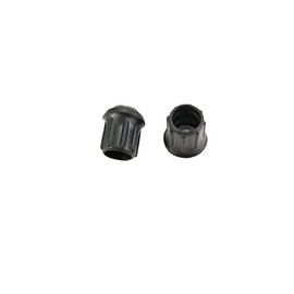 Black Rubber Leg Tips - Rubber Cane Tips - Rubber Crutch Tips - 2 pcs Black Rubber Tips for Chair Legs, Rubber Tips for Canes, Rubber Tips for Crutches (7/8")