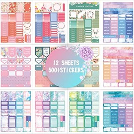 Revelova 500+ Seasonal Monthly Planner Stunning Stickers for Daily Planners, Monthly Events, Valentine, Calendars, Journal, Holiday, Teachers, Students Calendar