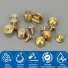 8 Pcs Luggage Flat Stud Rivet, 10 * 6mm Round