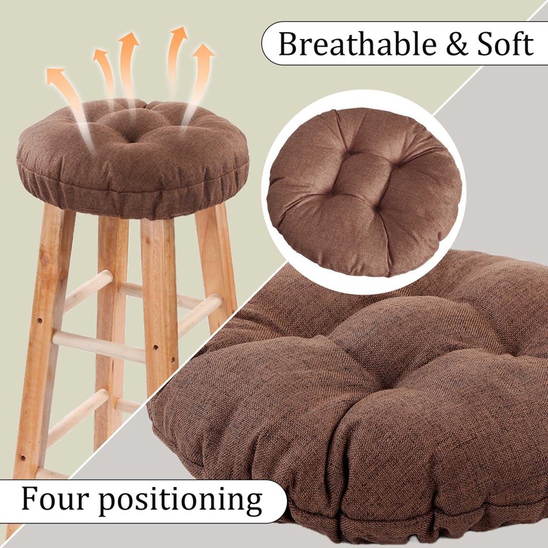 LYLNBYWK Bar Stool Covers Set of 4, Stool Covers Round