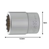 Tone Socket (12 Angles) 6D-30 Insertion Angle 0.7 inch (19.0