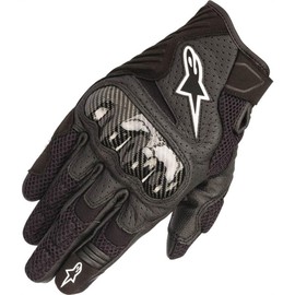 Black Sz XL Alpinestars SMX-1 Air V2 Vented Leather Motorcycle Glove