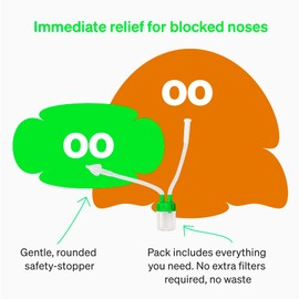 Love Noobs Nasal Aspirator Baby Nose Unblocker, Baby Nose Suckers for Newborn, Infant Nose Cleaner, Baby Mucus Sucker, Nose Suction for Babies, Blocked Nose Relief for Baby, Nose Unblock Toddler