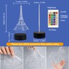 FULLOSUN Eiffel Tower Nightlight 3D Illusion Lamp Visual Bedroom Decoration