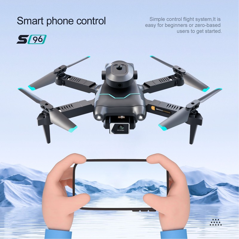 S96 RC Drone Optical Flow Hover Mini Drone with 4K