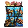 Sea Turtle Pop Art Colorful Drawing Painting Tote Bag