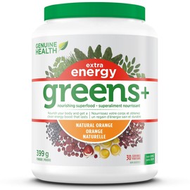 Genuine Health Greens+ Extra Energy, 15 Servings / Vanilla